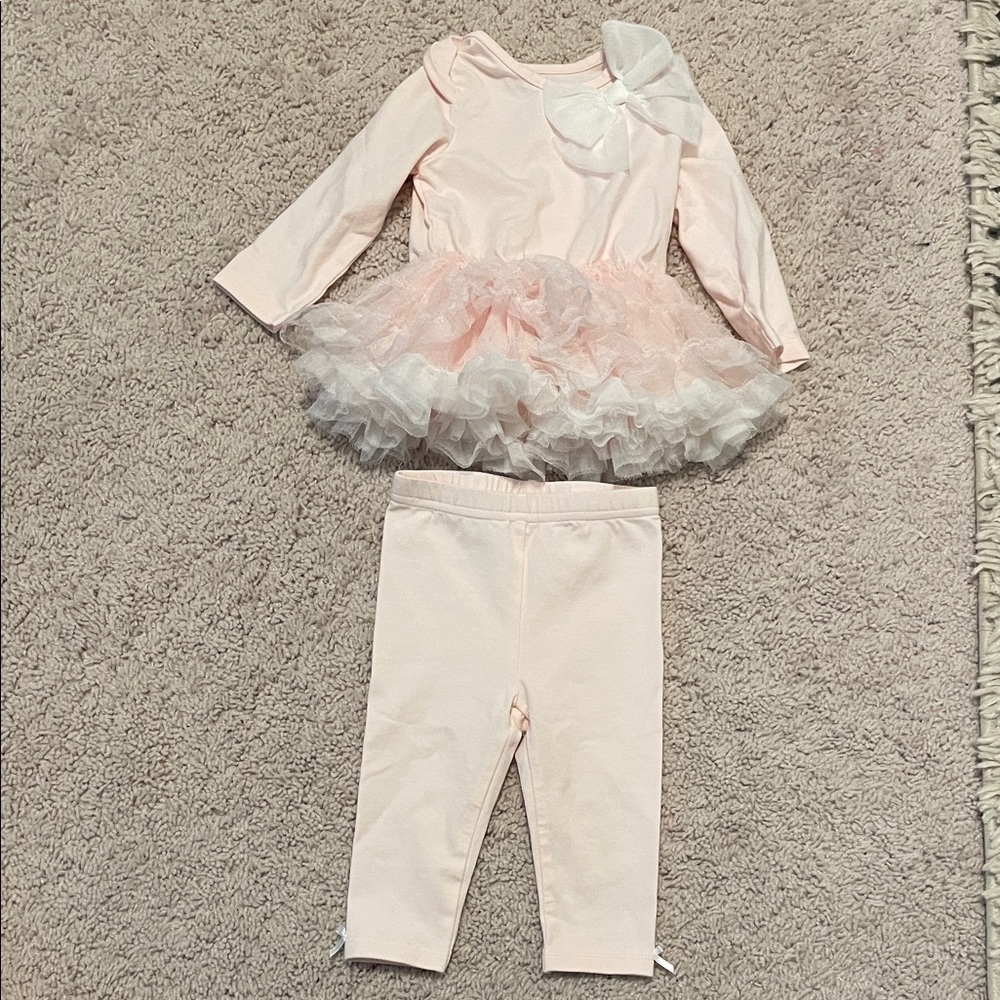 First Impressions Pink and Cream Baby ‘tutu’ Ensemble
